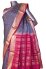 Grand Zari Checks Zari Butta Finest Pure Mysore Crepe Silk Saree 